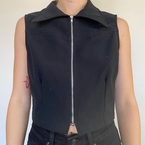 vintage biker crop top